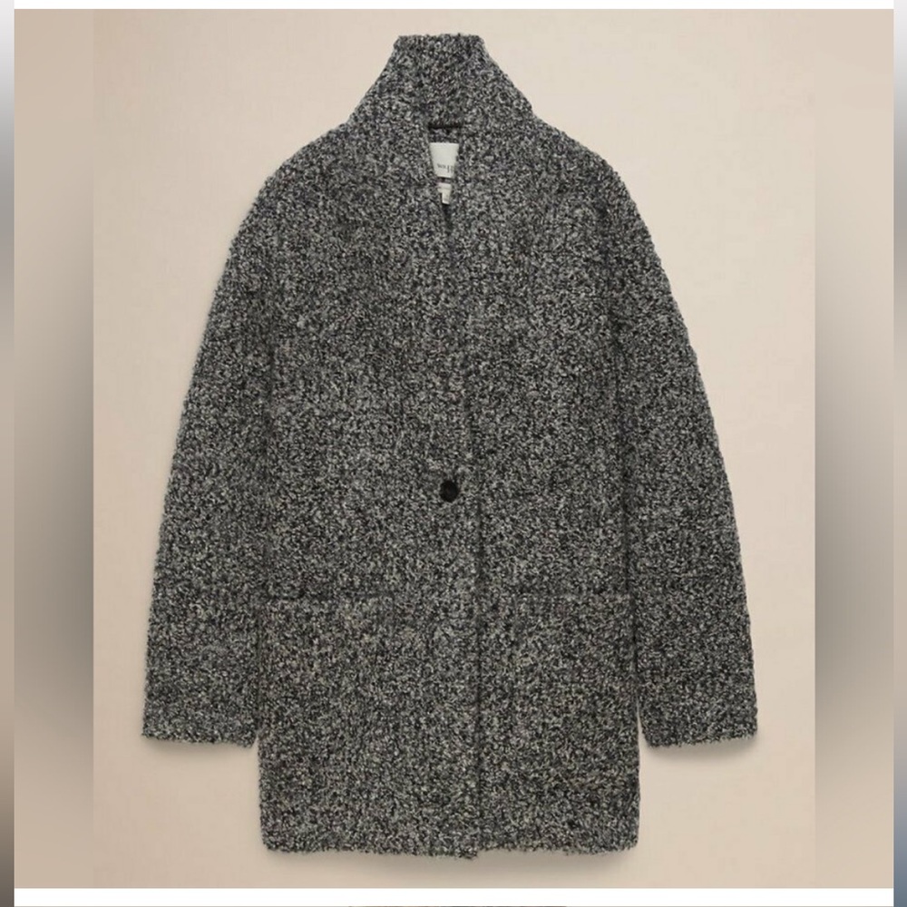 Wilfred Free Grey Neelam Jacket Boiled Wool Short Coat